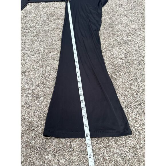 NWT Lovers + Friends Black Wide Leg Flowy Palazzo Pants High Rise Soft Silky M - Picture 6 of 11